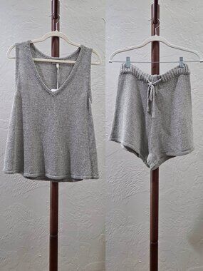 Two-Piece Open Knit Lounge Set